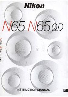 Nikon N65 manual. Camera Instructions.