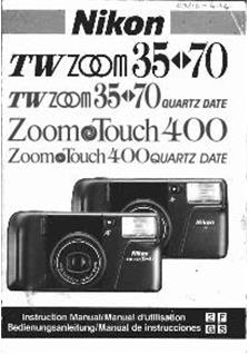 Nikon TW zoom 35 -70 AF, plus Canon AF35Mll