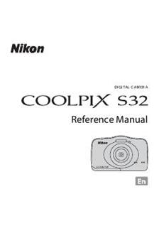 Nikon Coolpix S32 manual. Camera Instructions.