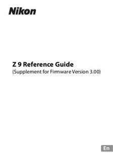 Nikon Z 9 manual. Camera Instructions.