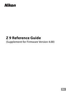 Nikon Z 9 manual. Camera Instructions.