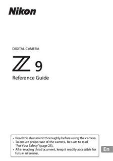 Nikon Z 9 manual. Camera Instructions.