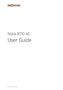 Nokia 8110 4G manual. Camera Instructions.