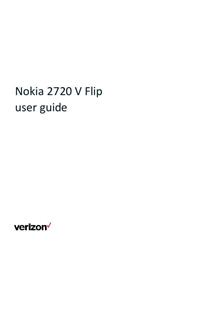 Nokia 2720 V Flip manual. Camera Instructions.