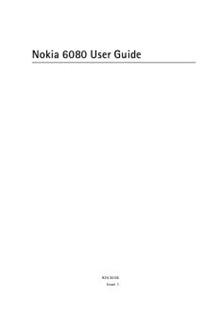 Nokia 6080 manual. Camera Instructions.