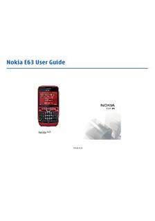 Nokia E 63 manual. Camera Instructions.