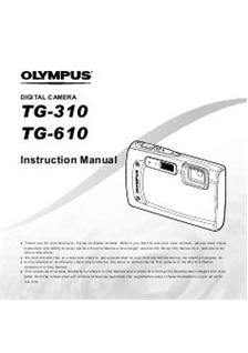Olympus TG 310 manual. Camera Instructions.