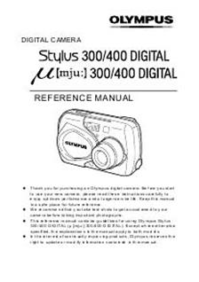 Olympus Mju Digital 300 manual. Camera Instructions.