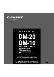 Olympus DM 10 manual. Camera Instructions.