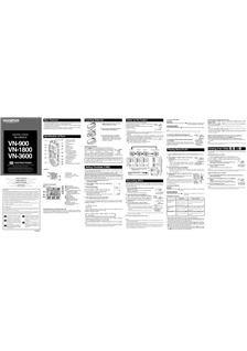 Olympus VN 3600 manual. Camera Instructions.