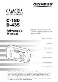 Olympus D 435 manual. Camera Instructions.