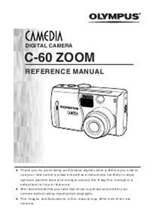 Olympus C 60 Zoom manual. Camera Instructions.