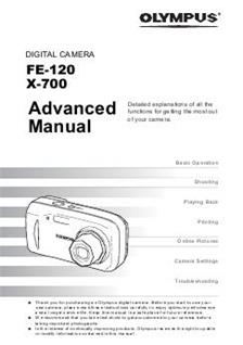 Olympus FE 120 manual. Camera Instructions.