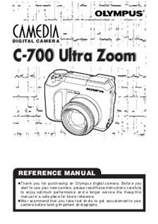 Olympus C 700 UZ manual. Camera Instructions.