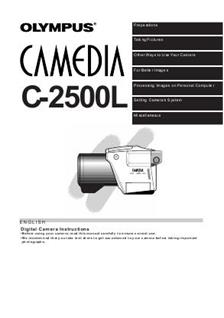 Olympus C 2500 L manual. Camera Instructions.
