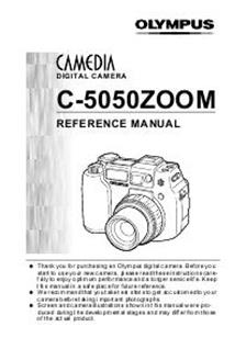 Olympus C 5050 Zoom manual. Camera Instructions.