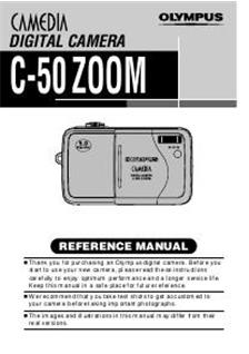 Olympus C 50 Zoom manual. Camera Instructions.