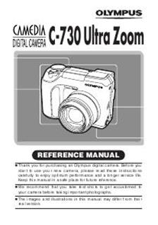 Olympus C 730 UZ manual. Camera Instructions.
