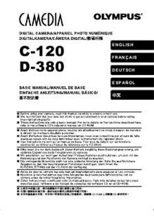 Olympus C 120 manual. Camera Instructions.