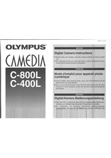 Olympus C 800 L manual. Camera Instructions.