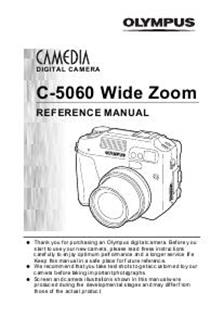 Olympus C 5060 Wide Zoom manual. Camera Instructions.