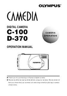 Olympus C 100 manual. Camera Instructions.