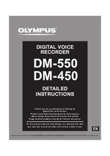 Olympus DM 550 manual. Camera Instructions.