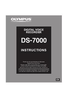 Olympus DS 7000 manual. Camera Instructions.