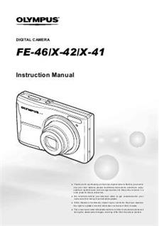 Olympus FE 46 manual. Camera Instructions.