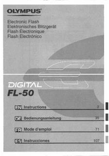 Olympus FL 50 manual. Camera Instructions.