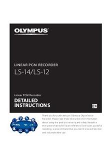 Olympus LS 12 manual. Camera Instructions.