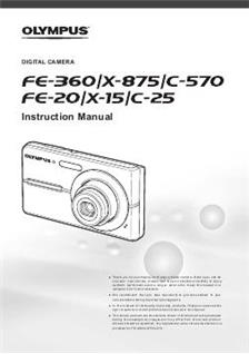 Olympus C 570 manual. Camera Instructions.