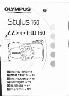 Olympus 3 150 Printed Manual