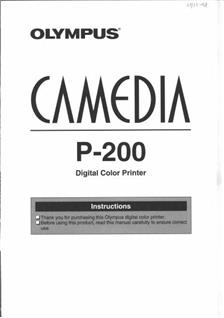 Olympus P 200 manual. Camera Instructions.