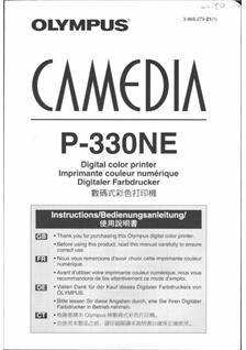Olympus P 330 E manual. Camera Instructions.