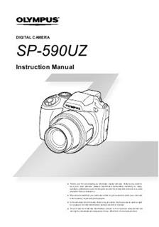 Olympus SP 590 UZ manual. Camera Instructions.