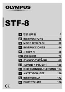 Olympus STF 8 Macro Flash manual. Camera Instructions.