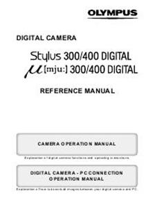 Olympus Stylus 400 manual. Camera Instructions.