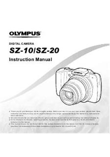 Olympus SZ 10 manual. Camera Instructions.