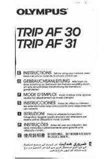 Olympus Trip AF 30 Printed Manual