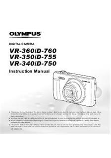 Olympus VR 340 manual. Camera Instructions.