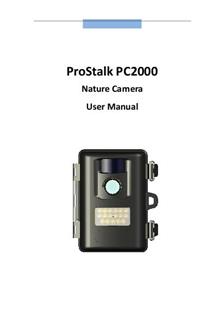ProStalk PC2000 manual. Camera Instructions.