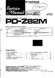 Pioneer PD-Z82M manual. Camera Instructions.