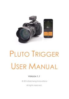 Pluto Trigger manual. Camera Instructions.