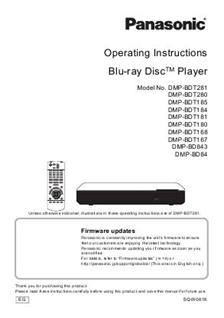 Panasonic DMP BDT 280 manual. Camera Instructions.