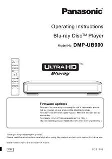 Panasonic DMP UB900 manual. Camera Instructions.