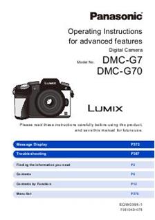 Panasonic DMC-G7 Full Color guía manual del usuario impreso de 412 páginas A5 