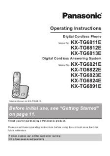 Panasonic KX TG6821 manual. Camera Instructions.