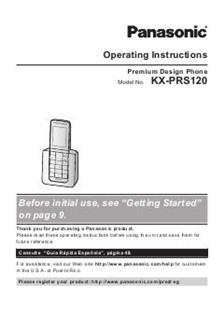 Panasonic KX PRS120 manual. Camera Instructions.