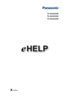 Panasonic TX 42AS520B manual. Camera Instructions.